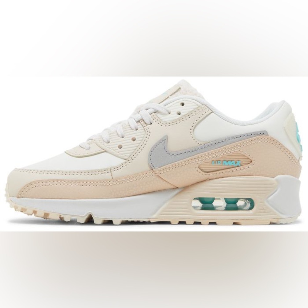 Nike Air Max 90 SE “Mama” Women's Cream and Tan Sneakers - Picture 2 of 8